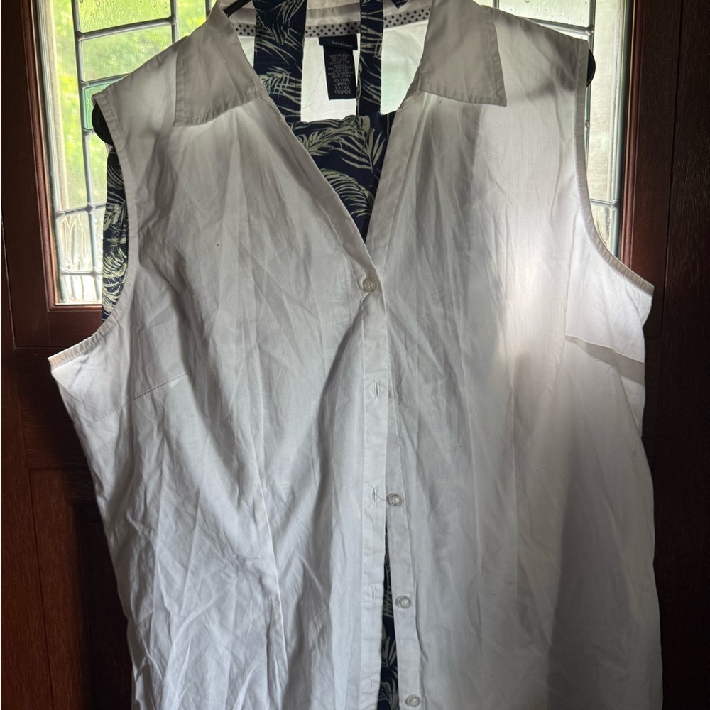 Basic Editions White Sleeveless Top